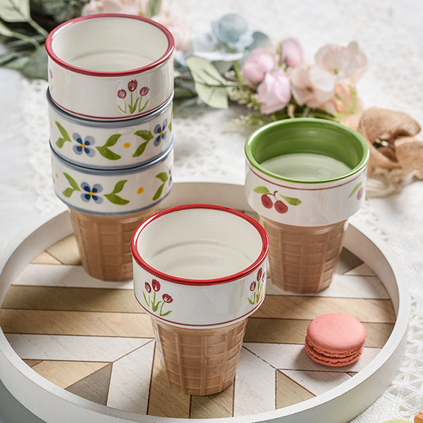 Ice Cream Coffee Cup, Ceramic Decoration Mug