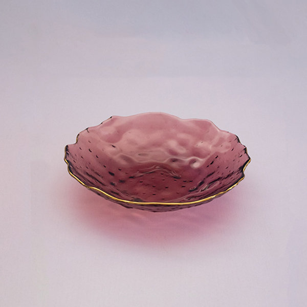 Medium Pink Glass Dish