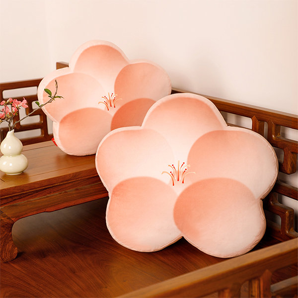 Peach Blossom Pillow - Polyester