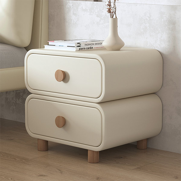 Simple Modern Bedside Table - Pinewood - Beige - Light Gray - 4 Colors  Available from Apollo Box