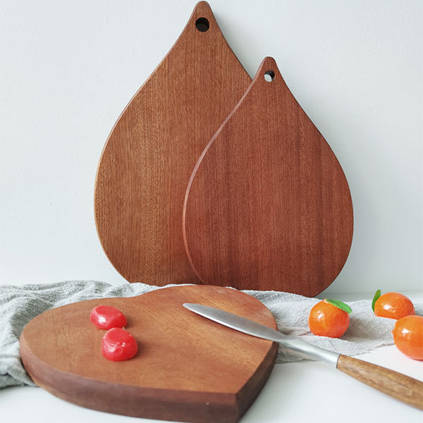 Bunny Cutting Board - Wood - Stainless Steel - 2 Sizes from Apollo Box