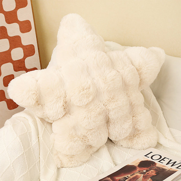 Soft Throw Pillow - Faux Rabbit Fur - 4 Patterns from Apollo Box