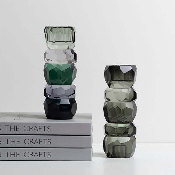 Creative Candlestick - Crystal - Gray Gradient