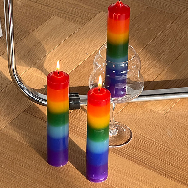 DIY Photo Candles with Packing Tape Clear Stickers - A Piece Of Rainbow