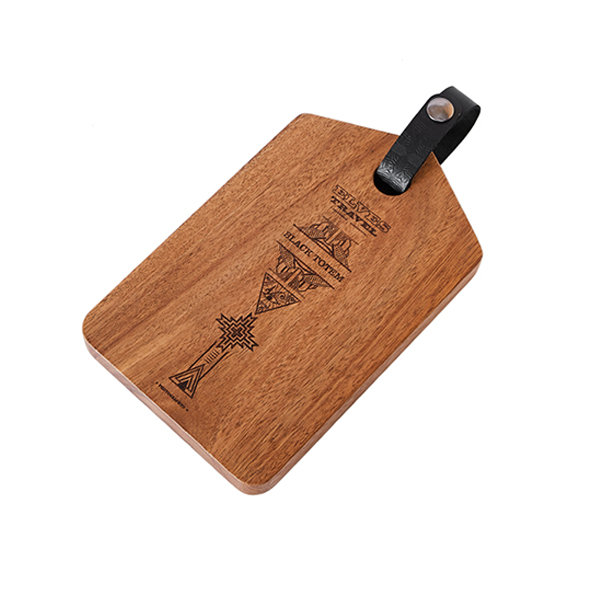 Wattle Wood Cutting Board - With Lanyard - Oval - Rectangle