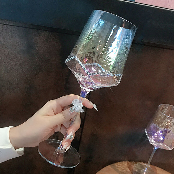 Light Luxury Wine Glass - Glass - Purple - 2 Sizes - ApolloBox