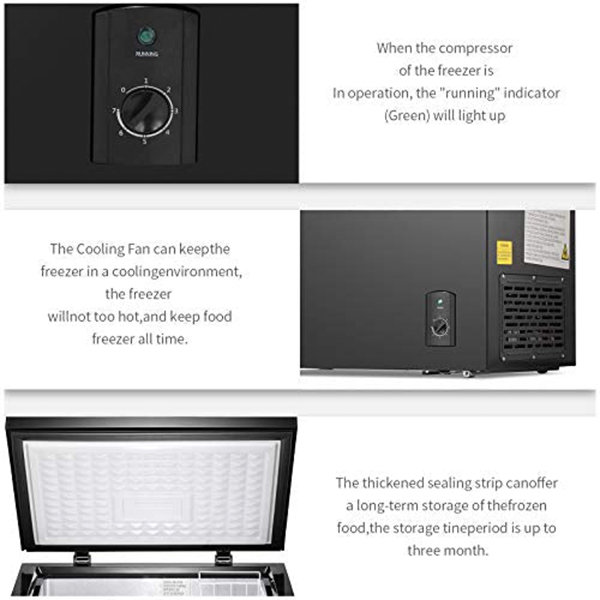 Compact Refrigerator with Freezer - Red - Green - Black - ApolloBox
