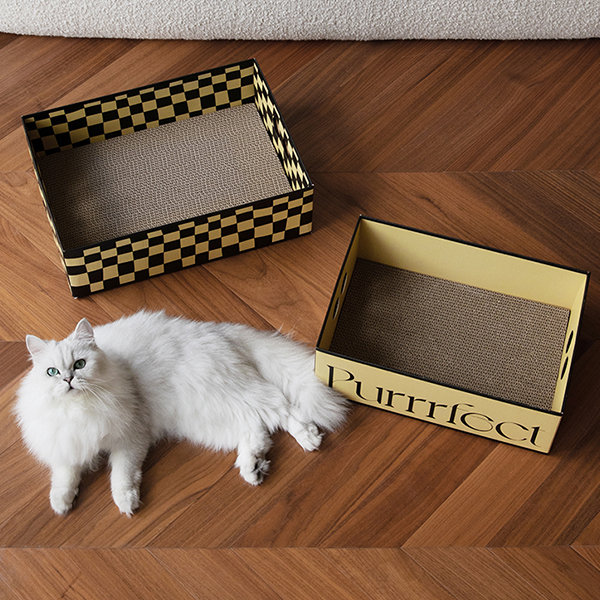 Cardboard box outlet cat bed