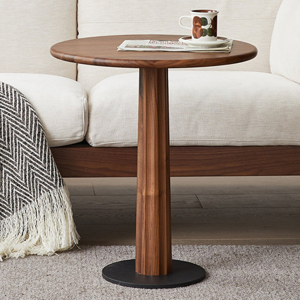 Modern Minimalist Side Table - Black Walnut Wood - ApolloBox