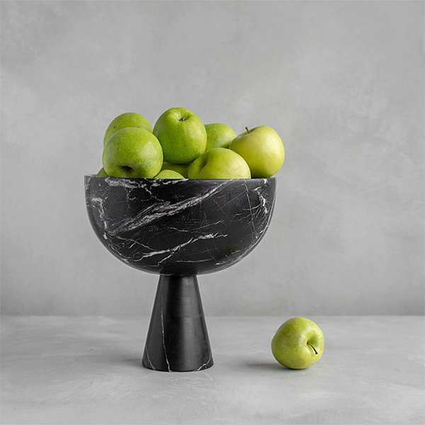 Marble Fruit Plate - Short - Tall