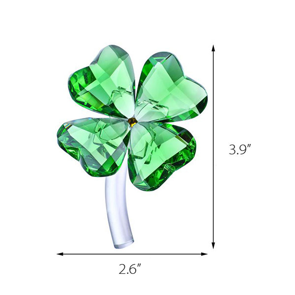 Four Leaf Clover Picture Frame - Glass - Zinc Alloy - Green - White - 2  Sizes - ApolloBox