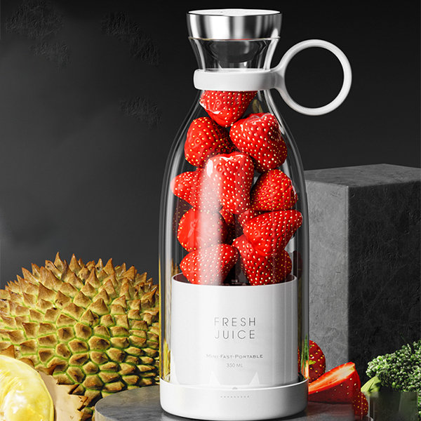 350ml Portable Electric Wireless Mini Fruit Blender Juicer - Perfect for  On-the-Go!