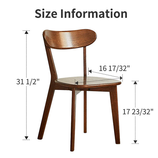 Set of discount 4 wooden chairs