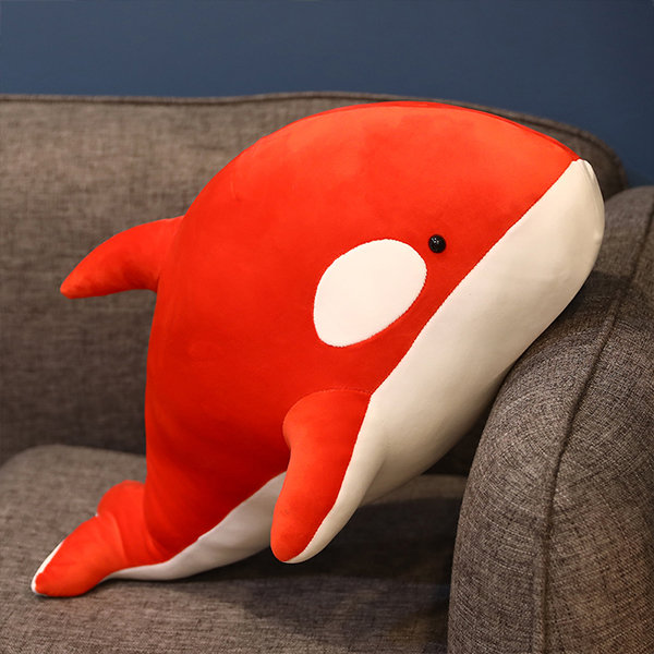 Whale Plush Toy - Polyester - Black - Red - 3 Sizes - ApolloBox