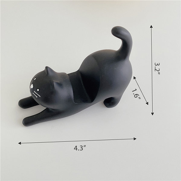 Cute Cat Pen Holder - White - Black - 5 Colors - Office Use - ApolloBox