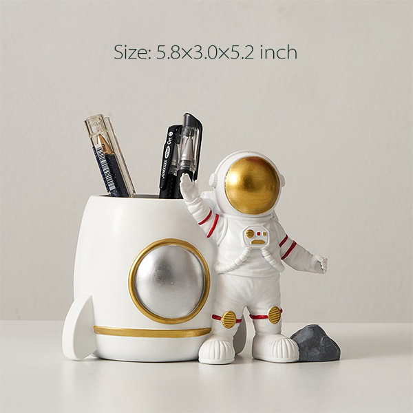 Astronaut Pen and Pencil Cup Holder Decorative Accessories for