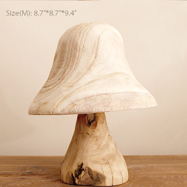 Mushroom Lamp - Beech Wood - Plug In - 3 Styles from Apollo Box