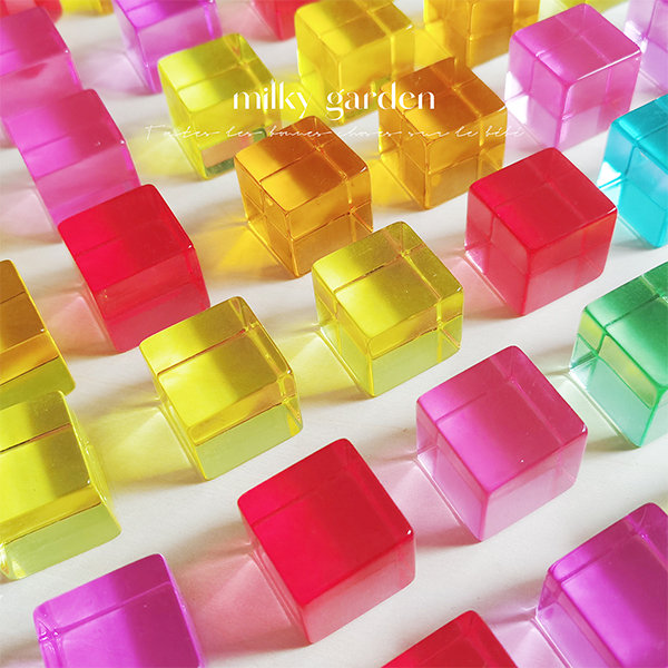 Acrylic Rainbow Blocks, Color Building Blocks, Acrylic Cubes Blocks