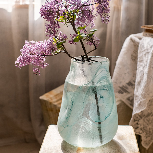 Glass Vase - 2 Height Options - Blue