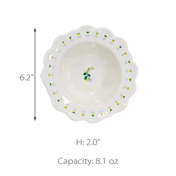 Flower Ceramic Tableware - 3 Sizes