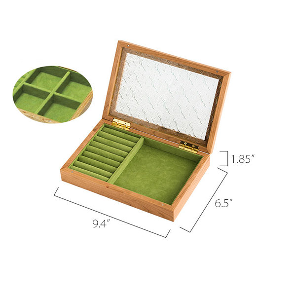 Small Laquer Art Mini Jewelry Box - Green I Lauqer art Craft Decorativ –  Decor In Home