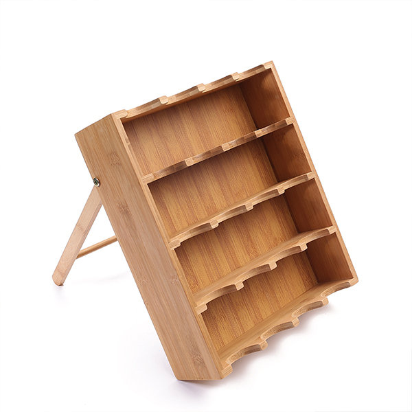 Counter Top Organizer - 2 Tier - Bamboo - Versatile - ApolloBox