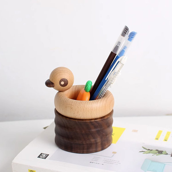 Quirky Duck Phone Stand - Phone Holder - Beechwood - Walnut Wood from  Apollo Box