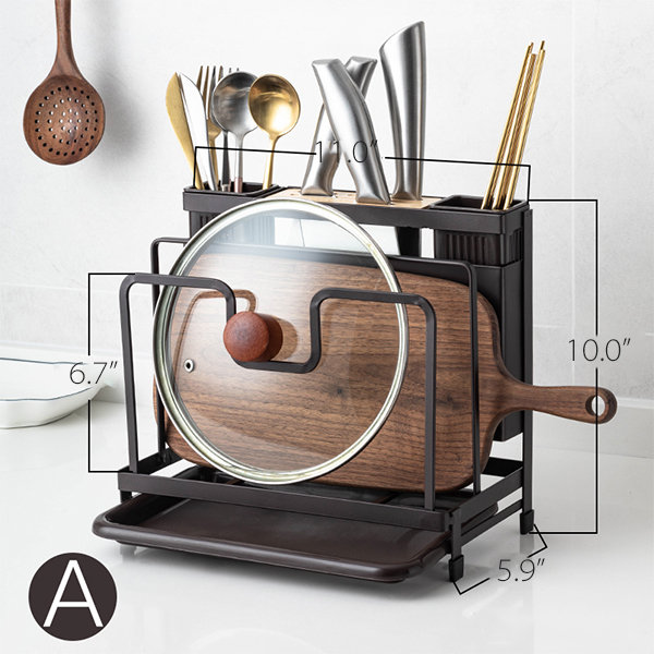 Kitchen Dish Storage Rack - Iron - Acrylic - 2 Patterns - ApolloBox