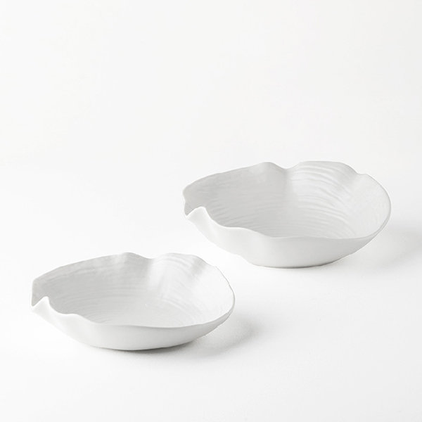 Ceramic Bowl - White - Yellow - 2 Sizes - ApolloBox