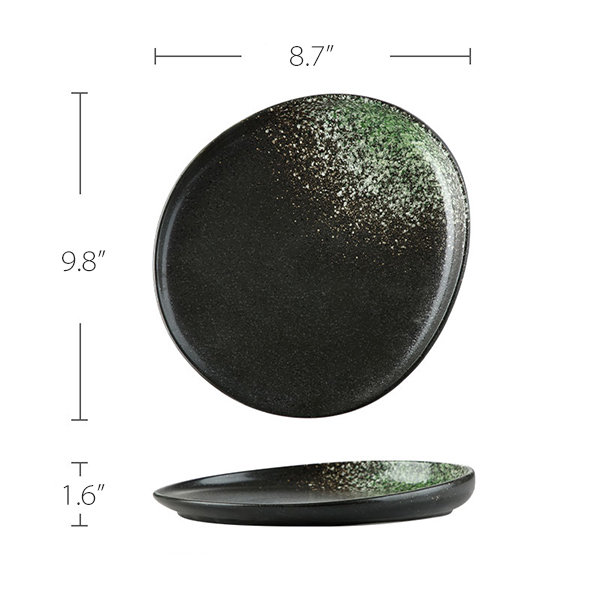 Assiette Green Cosmos Plate Ceramique