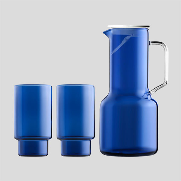 Cold Water Pitcher With Spout - Glass from Apollo Box