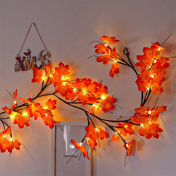 Multi-funktion Lampe String Maple Leaf String Licht Für Garten Hof