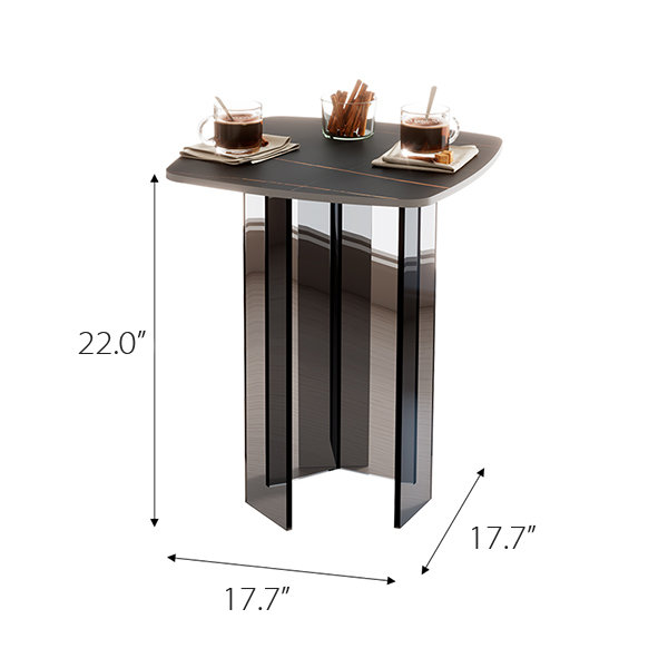 Acrylic Side Table 17.7 high quality