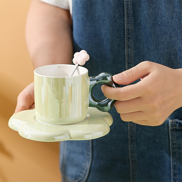 Floral Coffee Mug - Glass, Ceramic - 4 Styles - ApolloBox