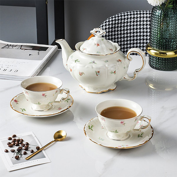 Floral Tea Set - Ceramic - ApolloBox
