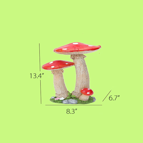 BESPORTBLE Mini Artificial Mushroom Decoration: Simulation Mushroom,  Emulation Mushroom Decorative, Fake Landscape Mushroom for Home Gardon 6Pcs