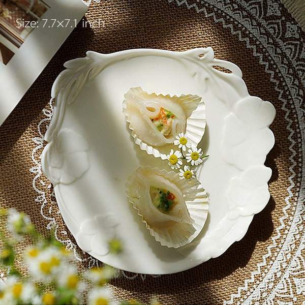 Floral Ceramic Plate - 3 Patterns