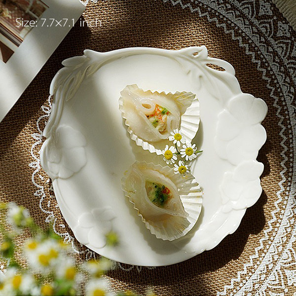 Foral Pattern Round Bowl and Plate - Ceramic - Underglaze Design from  Apollo Box