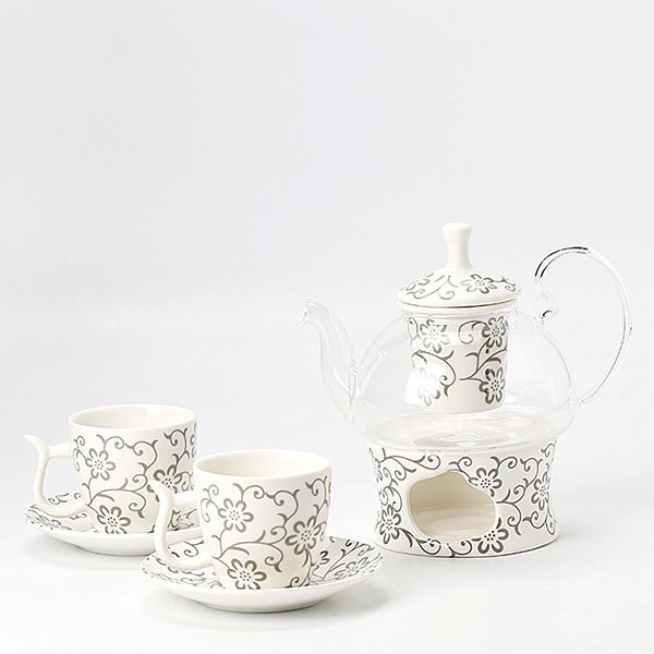 Mushroom Tea Set - Ceramic - Cup - Teapot - 4 Patterns from Apollo Box