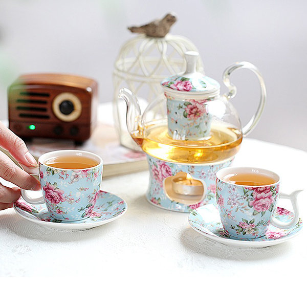 Mushroom Tea Set - Ceramic - Cup - Teapot - 4 Patterns from Apollo Box