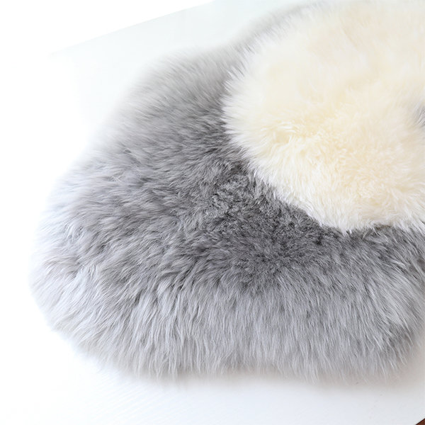 Faux Fur Blanket - Plush - White - Light Brown - 4 Colors - 2