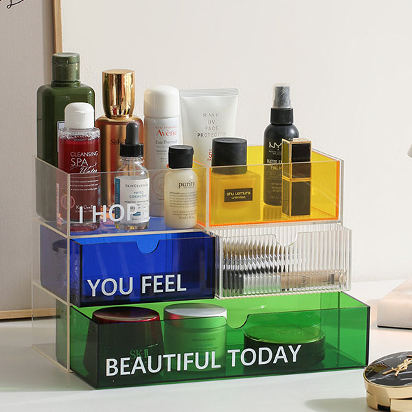 Acrylic Cosmetic Storage Box - Colorful from Apollo Box