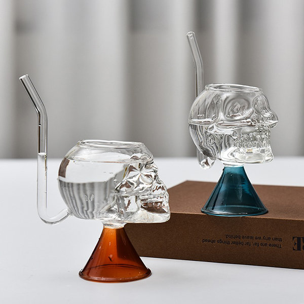 Skull Head Cocktail Cup - Glass - ApolloBox