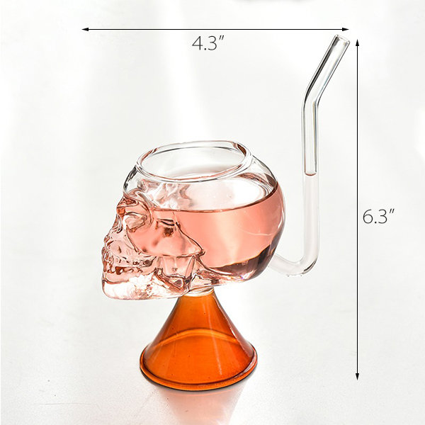 Skull Head Cocktail Cup - Glass - ApolloBox