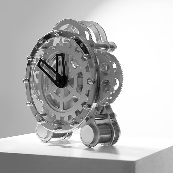 Mechanical Gear Clock - Metal - ApolloBox