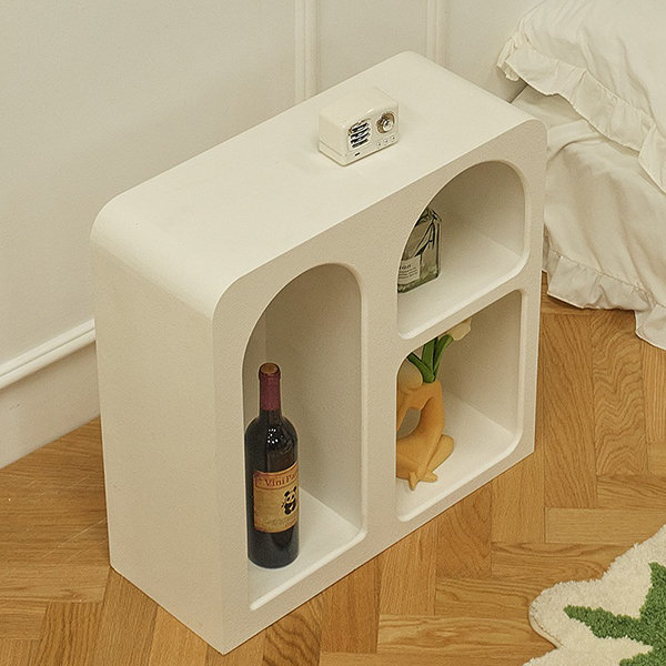 Minimalist White Storage Cabinet - Arch - Square - Segmented Organization  from Apollo Box
