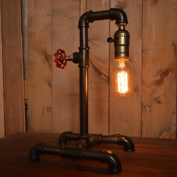 Pipe Table Lamp - Metal