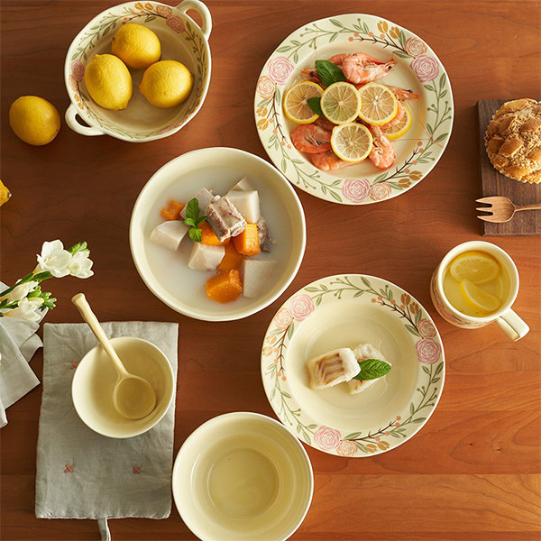 Floral Tableware - Ceramic - Bowl - Plate from Apollo Box