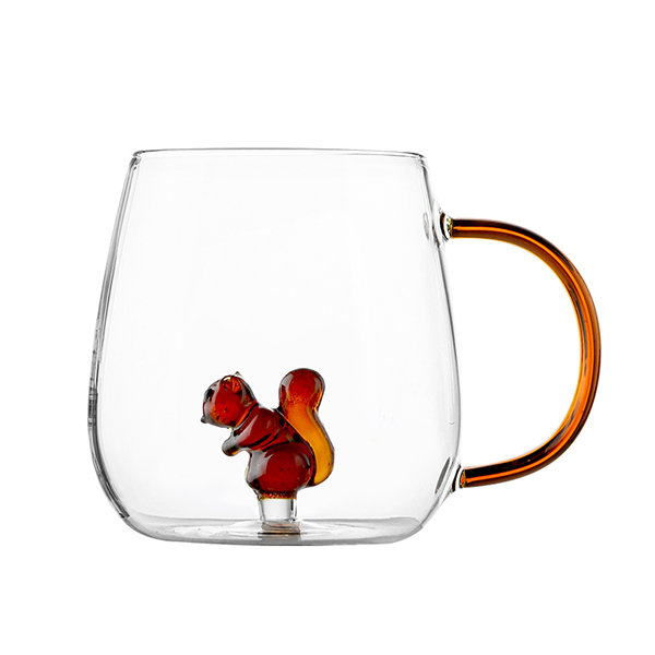 Flamingo Glass Mug, Flamingo Glass Cup