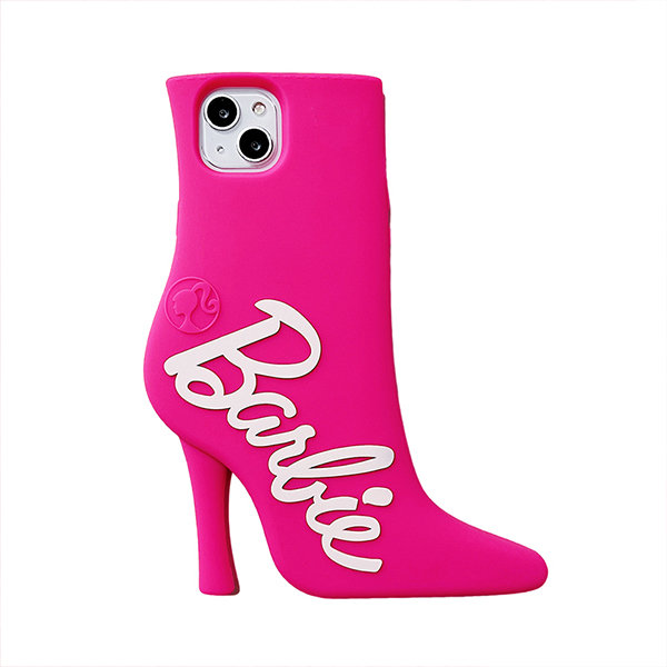 Barbiecore High Heel Phone Case Silicone DeepPink Pink 2